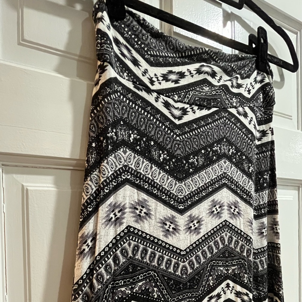 SEE YOU MONDAY chevron maxi skirt